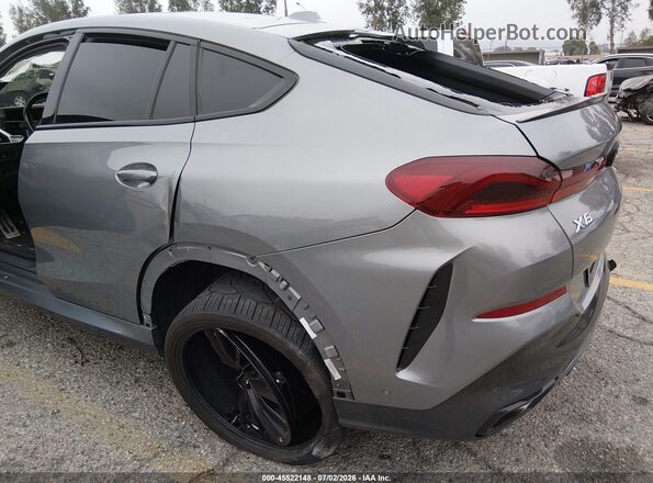 5UX33EX01R9U31882 2024 BMW X6 Gray Vista interior de 360 grados