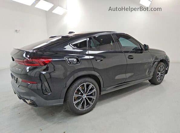 5UX33EX02T9280462 2026 BMW X6 Black Задня права чверть