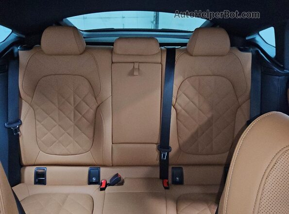 5UX33EX02T9280462 2026 BMW X6 Black Вид задніх сидінь