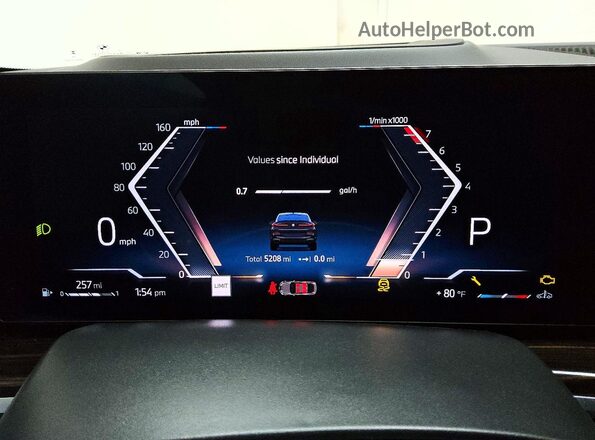5UX33EX02T9280462 2026 BMW X6 Black Вид щитка приладів