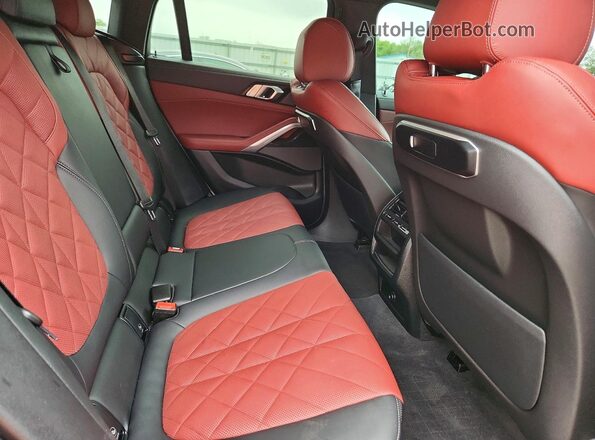 5UX33EX03R9S31389 2024 BMW X6 Gray Rear interior view