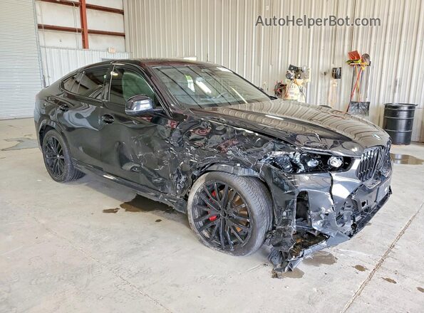 5UX33EX05R9U96573 2024 BMW X6 Black Передня права чверть