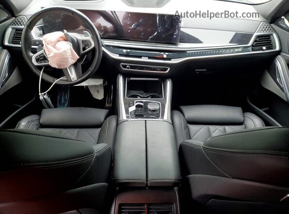5UX33EX05R9U96573 2024 BMW X6 Black Вид панелі приладів