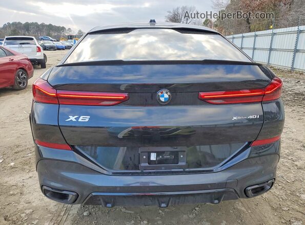 5UX33EX05S9Z93693 2025 BMW X6 Black Widok z tyłu