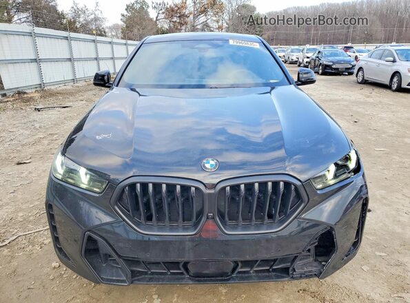 5UX33EX05S9Z93693 2025 BMW X6 Black Widok z przodu