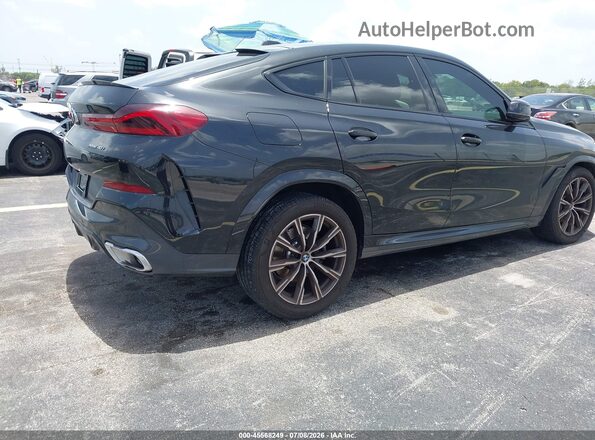 5UX33EX09S9W32242 2025 BMW X6 Black Задня права чверть