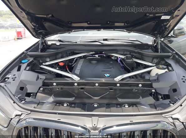 5UX33EX09S9W32242 2025 BMW X6 Black Вид ззаду