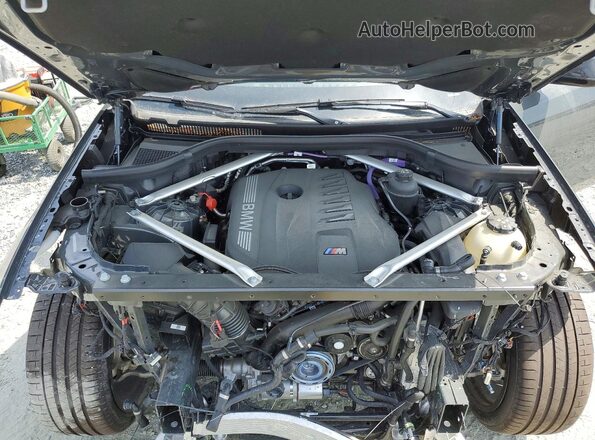 5UX33EX0XT9314566 2026 BMW X6 Gray Engine compartment view