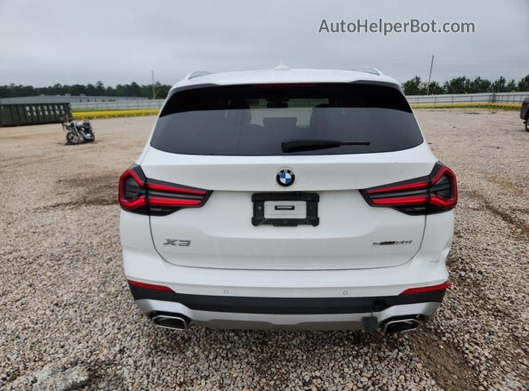 5UX43DP01N9L64807 2022 BMW X3 White Widok z tyłu