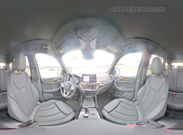 5UX43DP01N9L64807 2022 BMW X3 White Widok wnętrza 360 stopni