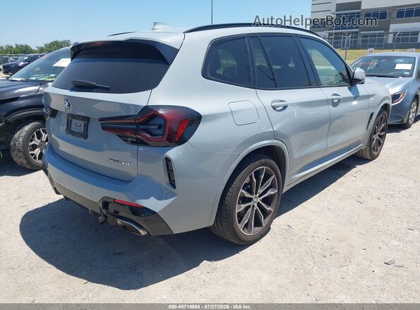 5UX43DP01N9L93174 2022 BMW X3 Gray Tył prawy