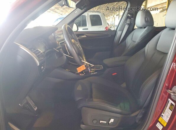5UX43DP01P9R11545 2023 BMW X3 Burgundy Front interior view