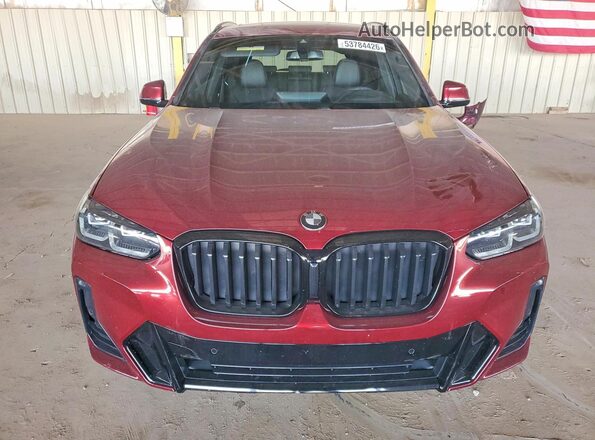 5UX43DP01P9R11545 2023 BMW X3 Burgundy Front view