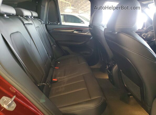5UX43DP01P9R11545 2023 BMW X3 Burgundy Rear seats view
