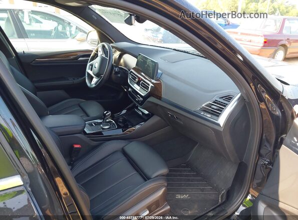 5UX43DP01P9R45789 2023 BMW X3 Black წინა სალონის ხედი