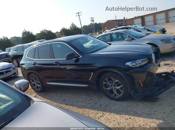 5UX43DP01P9R45789 2023 BMW X3 Black უკანა სალონის ხედი