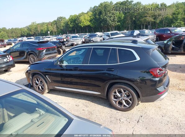 5UX43DP01P9R45789 2023 BMW X3 Black სალონის 360-გრადუსიანი ხედი