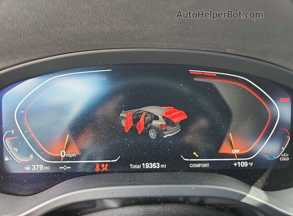 5UX43DP01R9U62953 2024 BMW X3 Серый Вид щитка приборов
