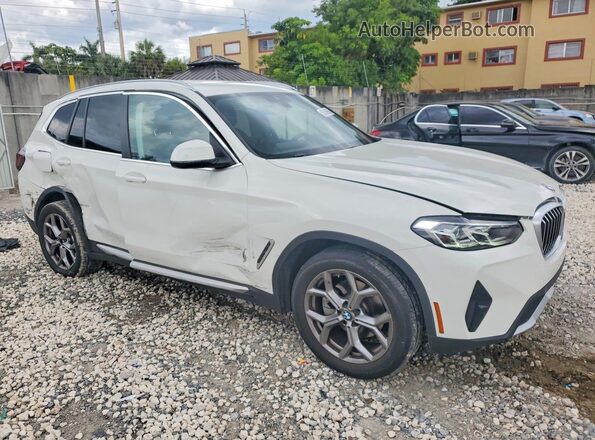 5UX43DP01R9W87597 2024 BMW X3 Белый Передняя правая четверть