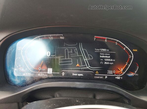 5UX43DP01R9W87597 2024 BMW X3 Белый Вид щитка приборов