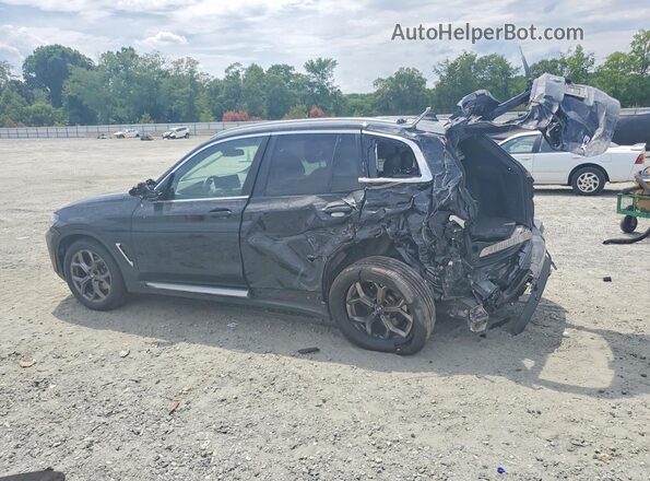 5UX43DP02N9J97986 2022 BMW X3 Черный Задняя левая четверть