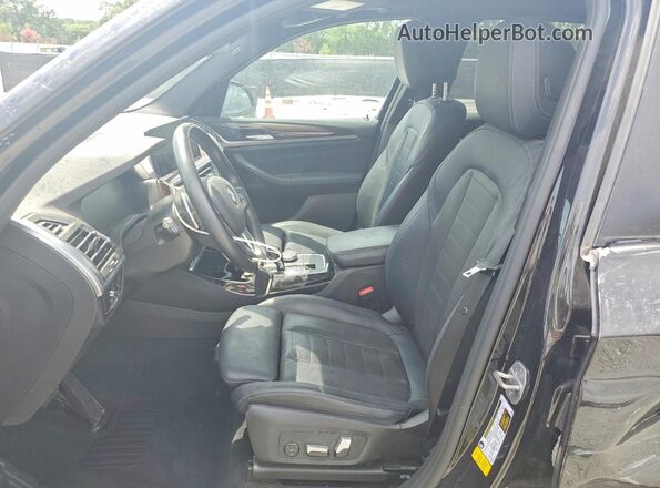 5UX43DP02N9J97986 2022 BMW X3 Черный Вид салона спереди