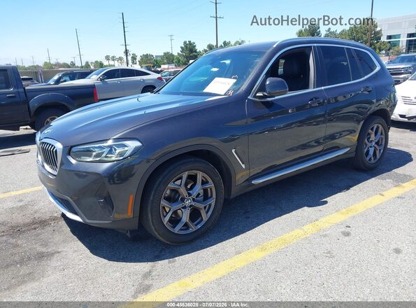 5UX43DP02N9M21385 2022 BMW X3 Black Vista tres cuartos delantera izquierda