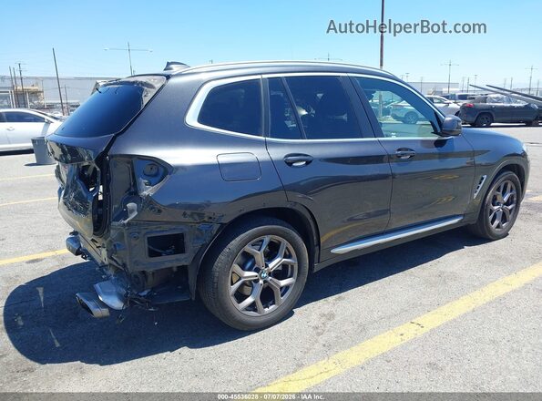 5UX43DP02N9M21385 2022 BMW X3 Black Trasero derecho