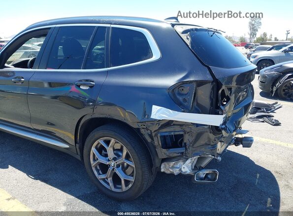 5UX43DP02N9M21385 2022 BMW X3 Black 
