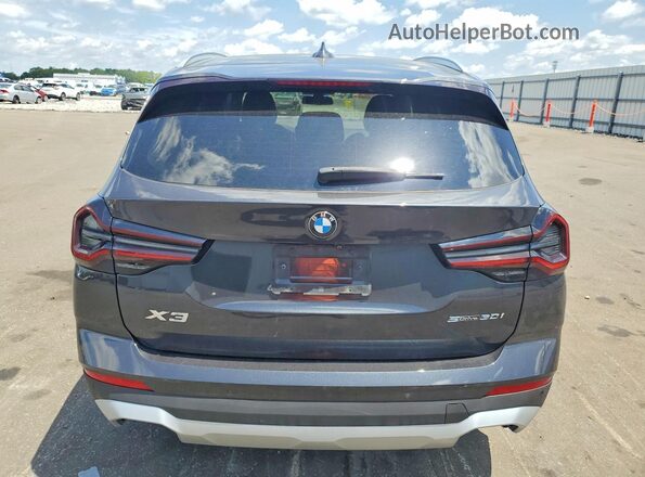5UX43DP02N9M96443 2022 BMW X3 Gray Widok z tyłu