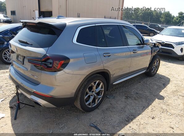 5UX43DP02R9V05857 2024 BMW X3 Gray Задня права чверть