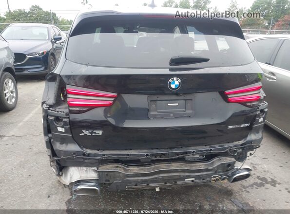 5UX43DP03N9L39665 2022 BMW X3 Black Вид спереду