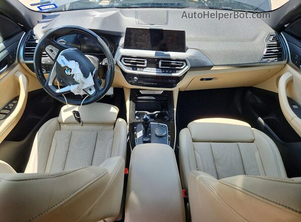 5UX43DP03N9M51348 2022 BMW X3 Black Dashboard view