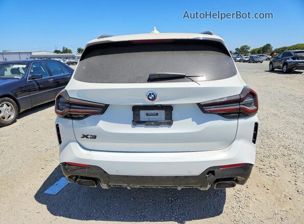 5UX43DP05P9P13132 2023 BMW X3 White Widok z tyłu