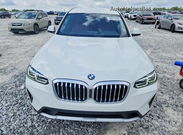 5UX43DP05P9S61330 2023 BMW X3 White Front view