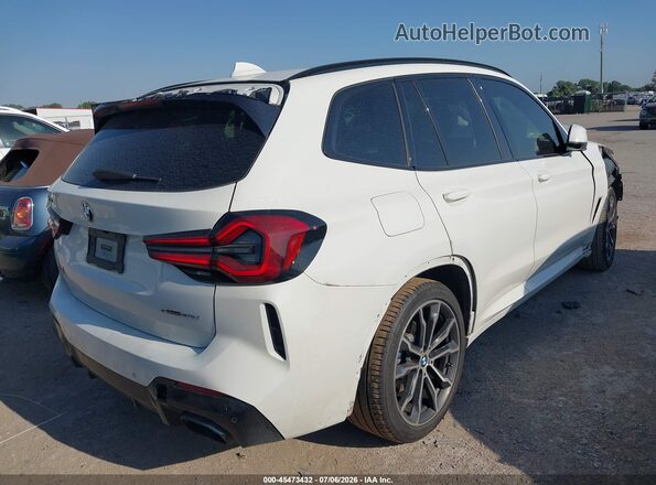 5UX43DP06N9K87934 2022 BMW X3 White Հետևի աջ