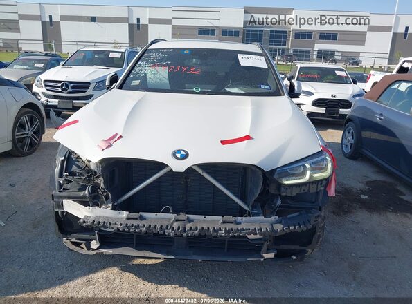 5UX43DP06N9K87934 2022 BMW X3 White Սարքավորումների վահանակի տեսք
