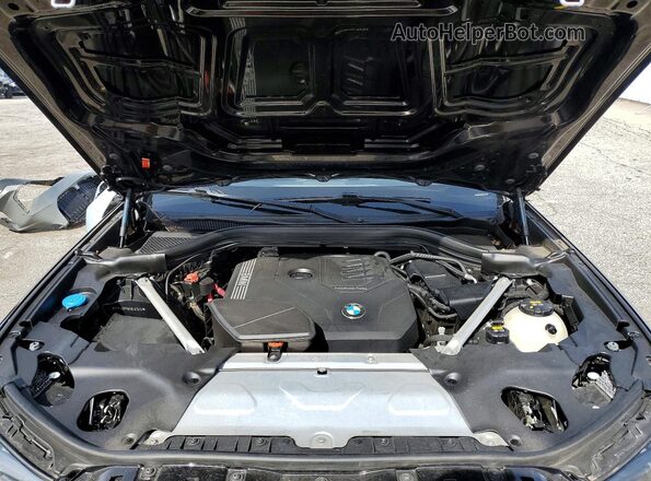 5UX43DP06N9L57545 2022 BMW X3 Black Vista del compartimento del motor