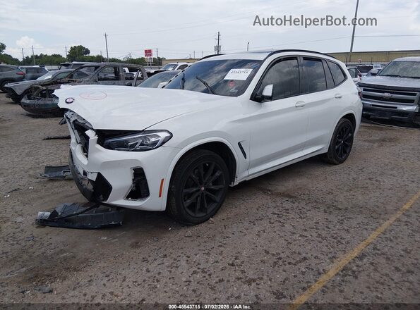 5UX43DP07N9K40427 2022 BMW X3 Белый Передняя левая четверть