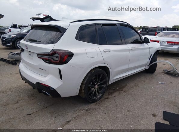 5UX43DP07N9K40427 2022 BMW X3 Белый Задняя правая четверть