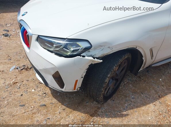 5UX43DP07N9M35881 2022 BMW X3 White Front view