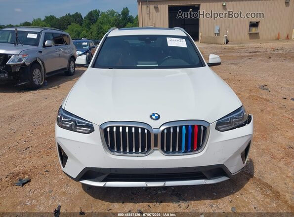 5UX43DP07N9M35881 2022 BMW X3 White Instrument cluster view