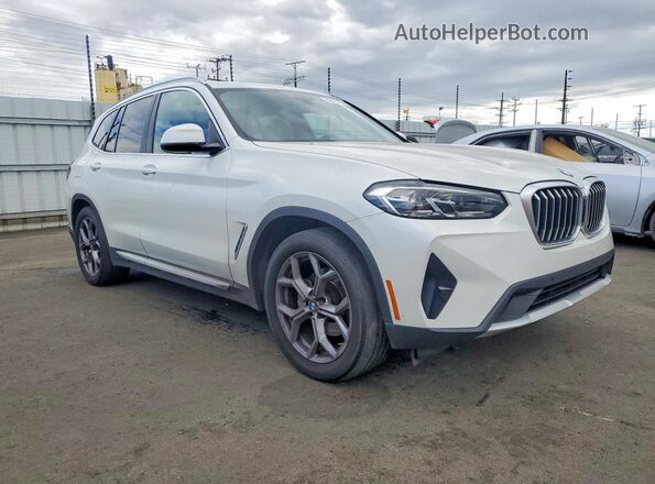 5UX43DP07P9R62838 2023 BMW X3 White Передня права чверть