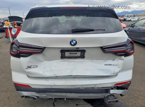 5UX43DP07P9R62838 2023 BMW X3 White Вид ззаду