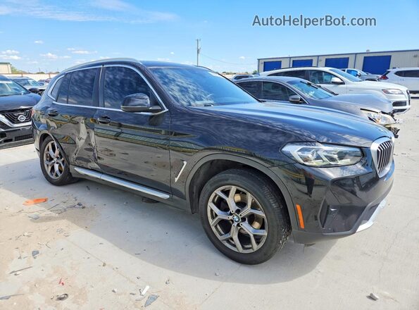5UX43DP08N9N22723 2022 BMW X3 Black Առջևի աջ