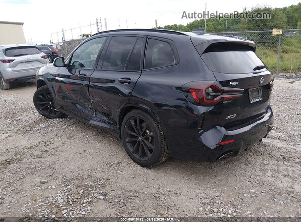 5UX43DP08R9W87225 2024 BMW X3 Blue Trasero izquierdo