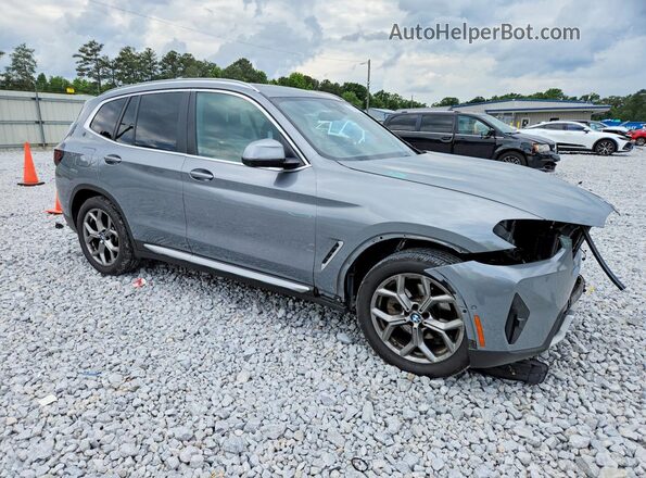 5UX43DP09P9R57611 2023 BMW X3 Gray Front right