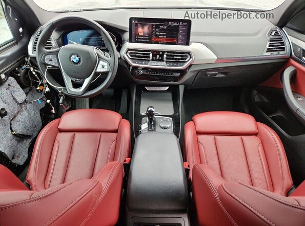 5UX43DP09P9R57611 2023 BMW X3 Gray Dashboard view