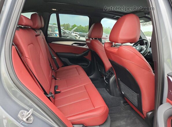 5UX43DP09P9R57611 2023 BMW X3 Gray Rear interior view