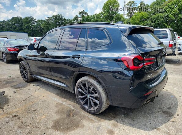5UX43DP09P9S64005 2023 BMW X3 Black უკანა მარცხენა